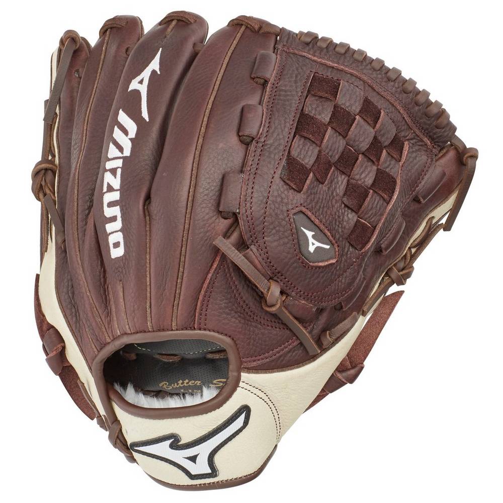 Mens Mizuno Franchise Series Pitcher/Outfield 12" Baseball Gloves Coffee/Silver Philippines (WUMOPH2